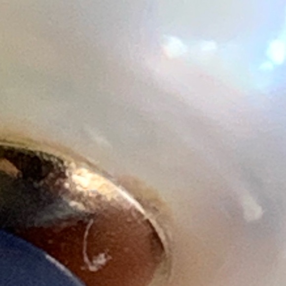 18K 14MM White Pearl Vintage STUDS! - Picture 5 of 8